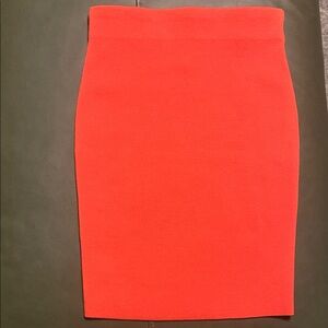 NWT,Express Vibrant Coral, Body Contour, Pencil Skirt, XS